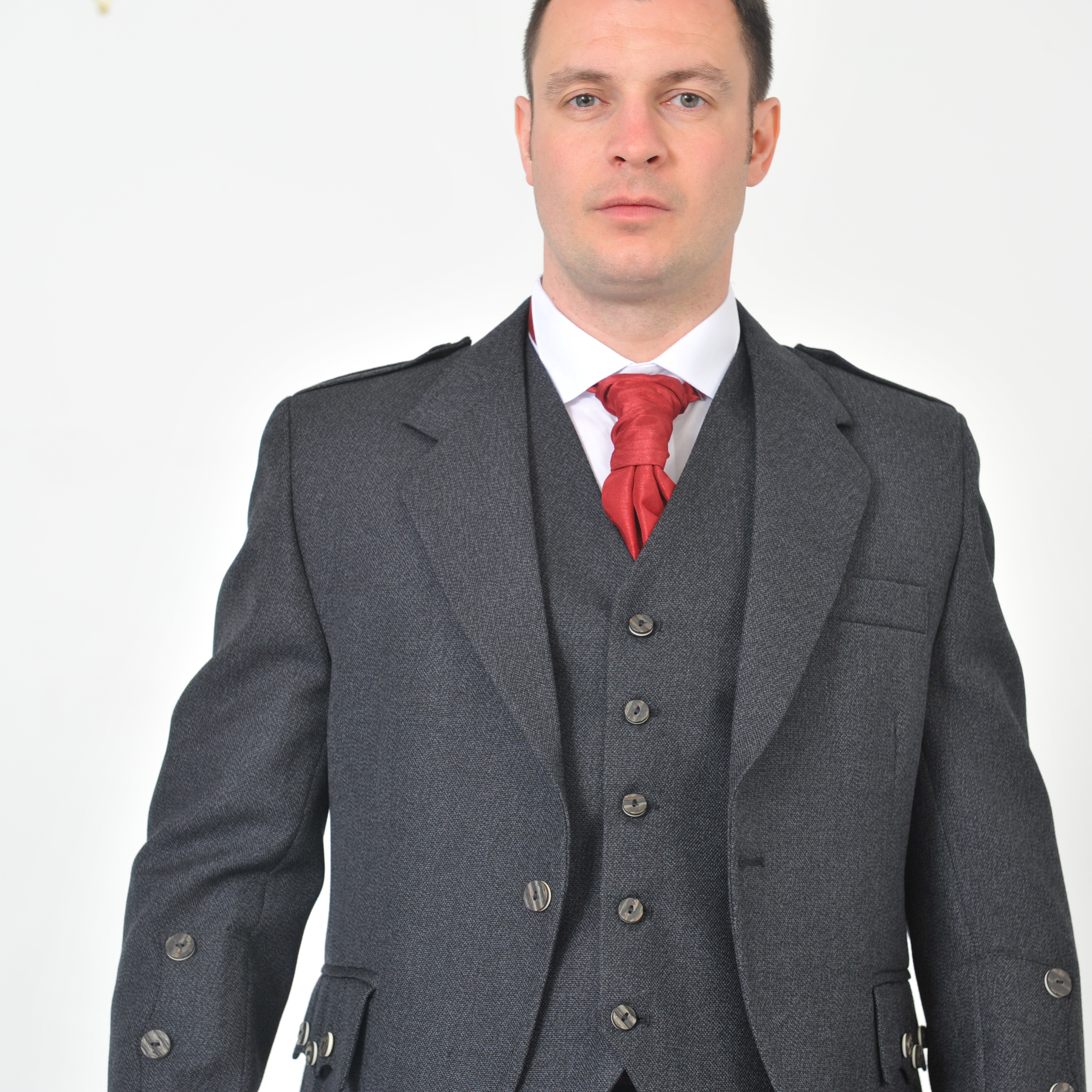 Grey Arrochar Tweed Jacket & Vest Argyll Jacket